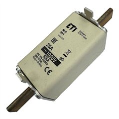 004113706 ETI NH1 NV1 Fuse Link 25A 1000V 50kA