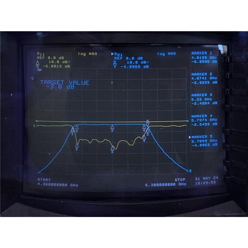 Bandpass Filter BPF 4900-5750Mhz SMA(m)