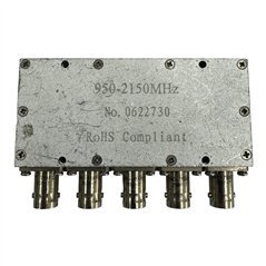 0622730 Coaxial Power Divider Combiner 4 Way BNC (f) 950-2150Mhz 75Ohms