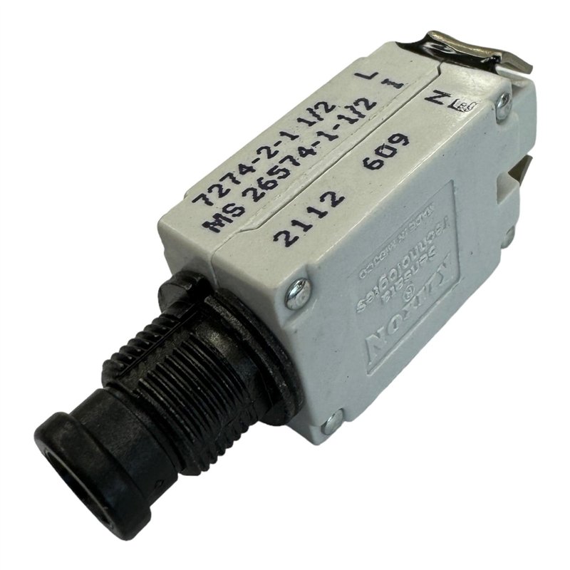MS26574-1-1/2 A 7274-2-1 1/2 Klixon Circuit Breaker 1/2A