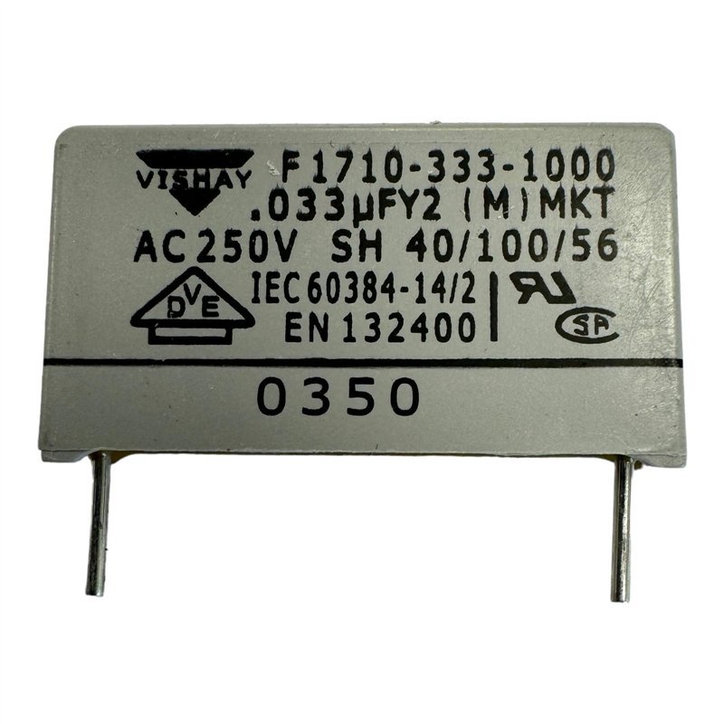 F1710-333-1000 VISHAY Vishay Safety Film Capacitor Polypropylene (PP) 0.033uF 300V 26x15x6mm