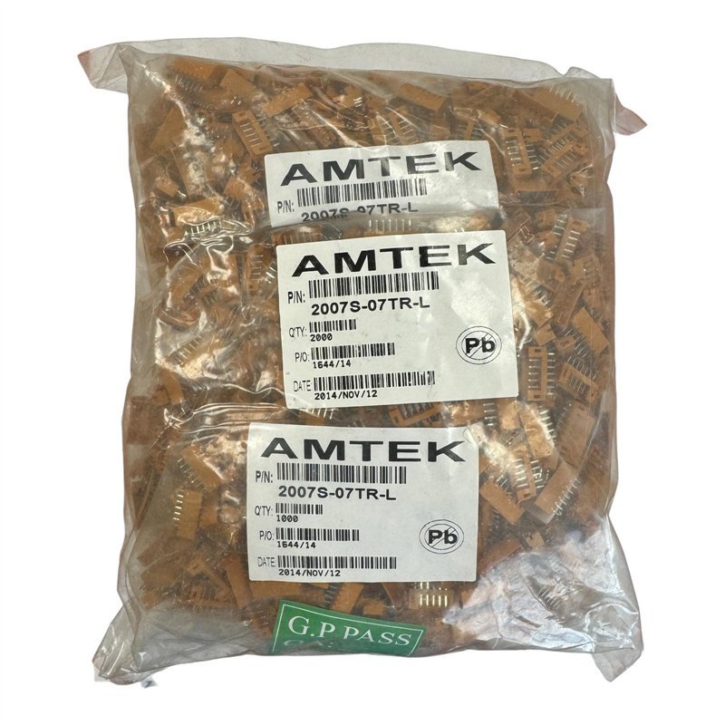 2007S-07TR-L Amtek Board Connector 7 Contacts 1 Row Male QTY:2000