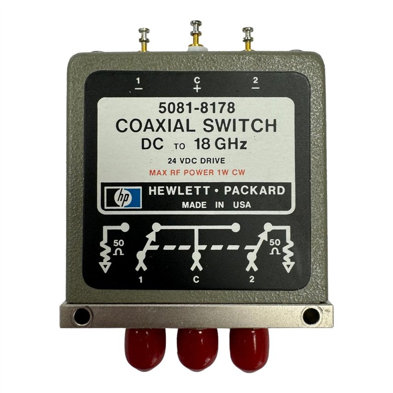 5081-8178 HP Coaxial Switch SPDT DC-18Ghz SMA 24Vdc