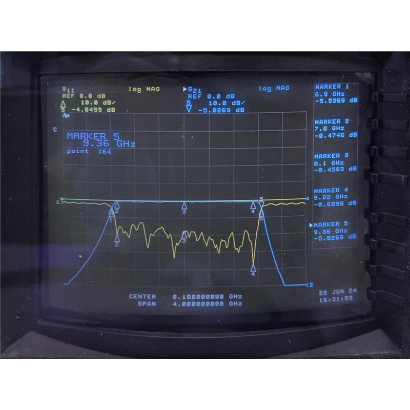 9FV-8100/X2200-0/0 K&L Microwave RF Filter Bandpass BPF CF 8100Mhz 7000-9200Mhz