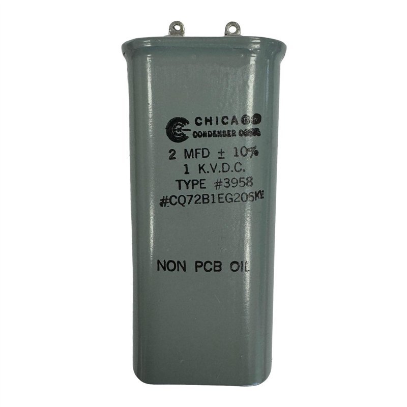 CQ72B1EG205K1 Chicago Paper In Oil Capacitor NON PCB 2.0uf 1000V 100x45x26mm