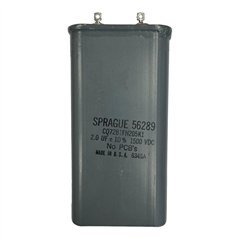 CQ72B1FH205K1 Sprague Paper In Oil Capacitor NON PCB 2.0uf 1500V 120x60x30mm