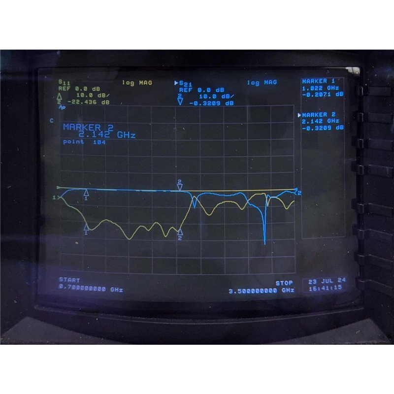 MW-I1020 Elisra Coaxial Isolator 1000-2000Mhz Loss: 0.5db Vswr -18db Isol -20db