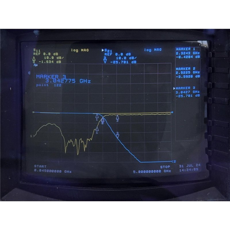 4L121-1990/X12750-NP-N K&L Microwave RF Filter Low Pass 2300Mhz