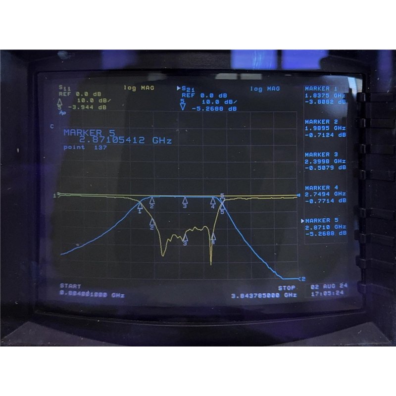 5B250-2400/980-0P/0 K&L Microwave RF Coaxial Bandpass Filter 1850-2850Mhz 2.4Ghz