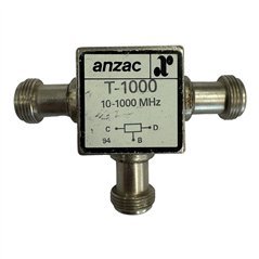 T-1000 Anzac Coaxial Power Divider Combiner 2-Way N Type (f) 10-1000Mhz