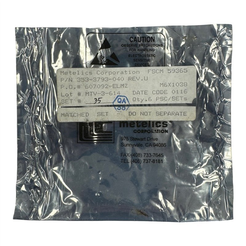 353-3793-040 Matelics Corporation RF Matched Diode Set 353-3793-040