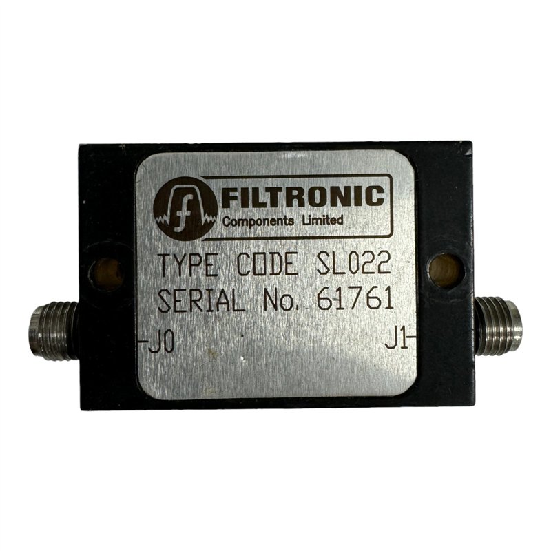SL022 Filtronic RF Coaxial Lowpass Filter 12Ghz 12000Mhz SMA