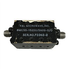 8MC55-15200/5600-0/0 K&L Microwave RF Coaxial Bandpass Filter 12000-18200Mhz SMA