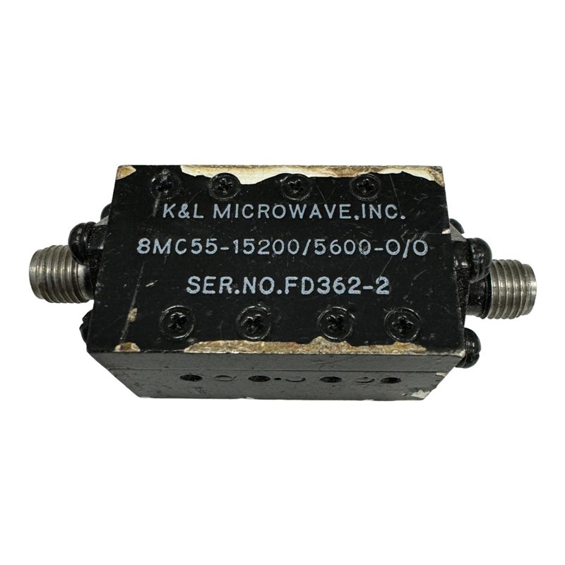 8MC55-15200/5600-0/0 K&L Microwave RF Coaxial Bandpass Filter 12000-18200Mhz SMA