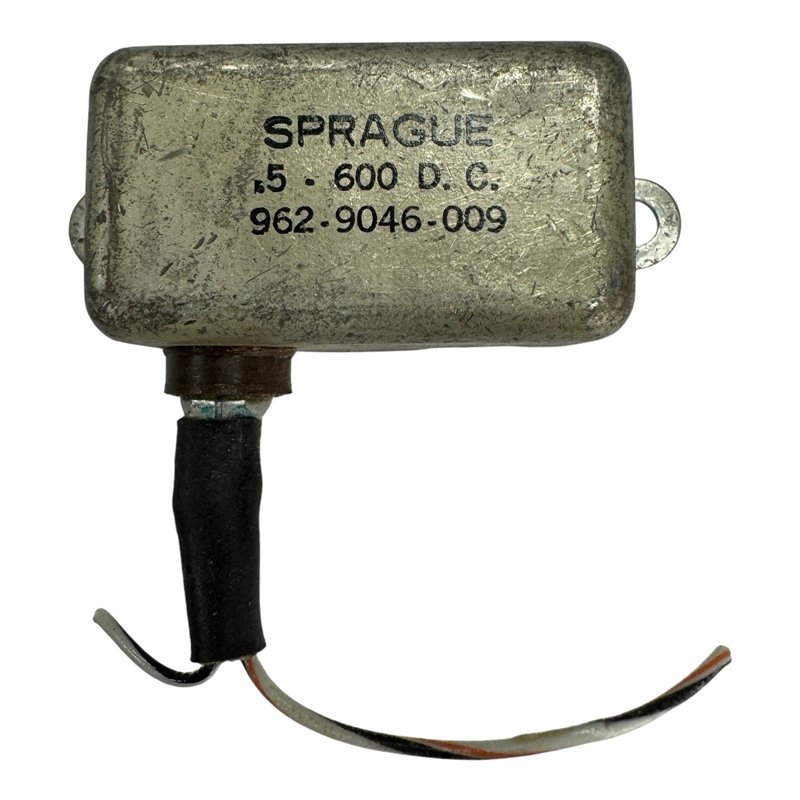 962-9046-009 Sprague Paper In Oil Capacitor 0.5uf 600Vdc