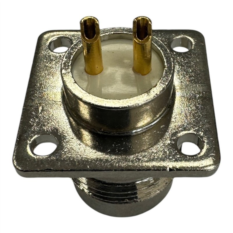 Twinaxial Twinax Female - Female Panel Mount 4-Hole Connector
