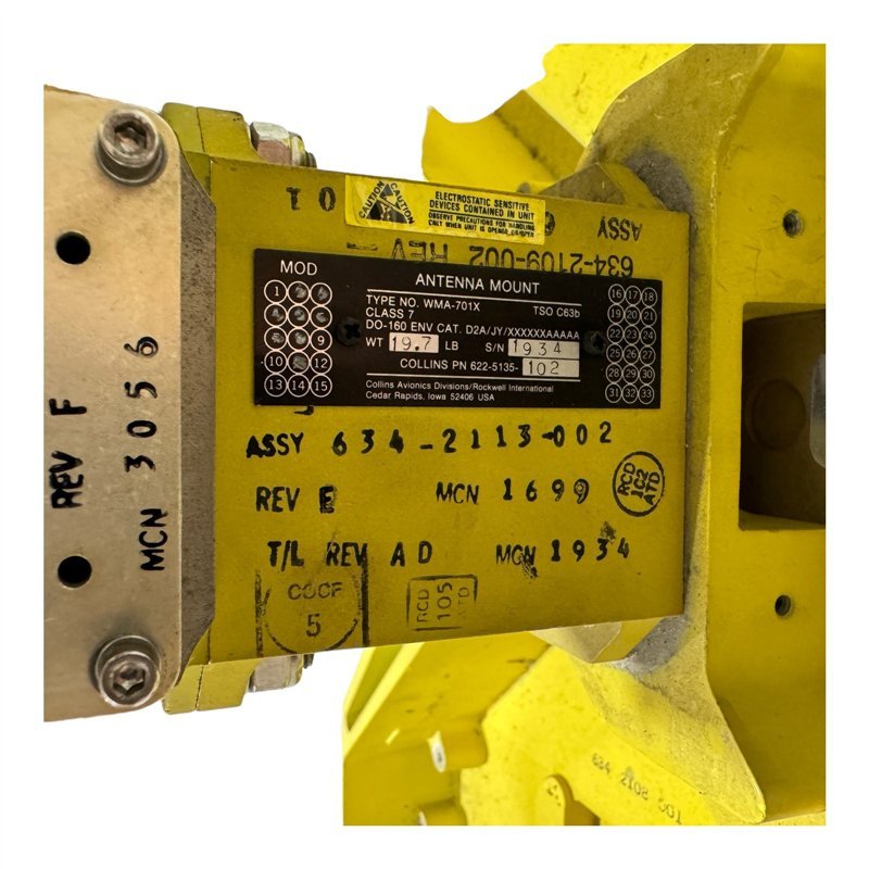 WMA-701X 622-5135-102 Collins Aerospace WMA Antenna Mount WR-90 WR90 5985-15-150-0427