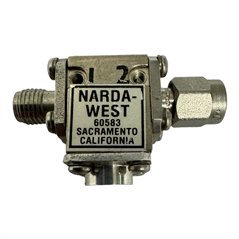 21281 Narda Coaxial Isolator 10000-14000Mhz Loss: 1db Vswr -24db Isol -29db SMA