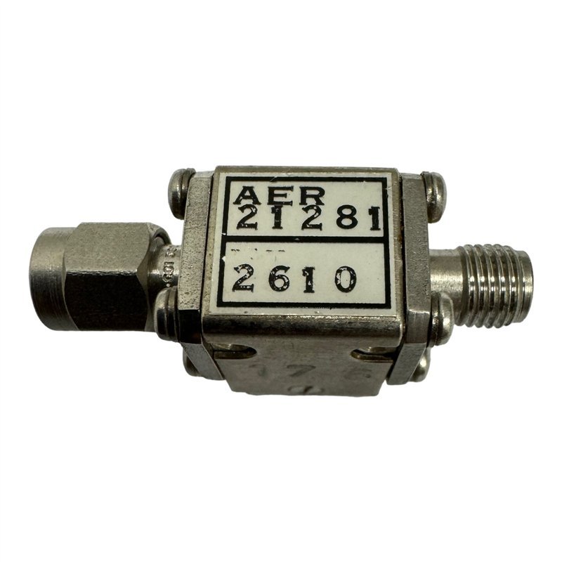 21281 Narda Coaxial Isolator 10000-14000Mhz Loss: 1db Vswr -24db Isol -29db SMA