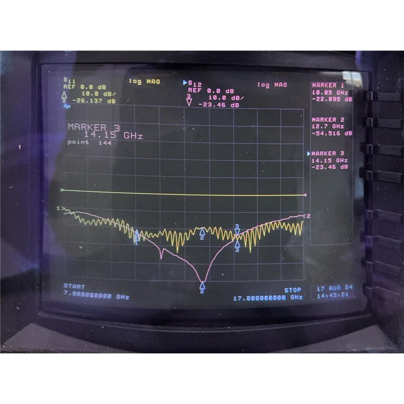 21281 Narda Coaxial Isolator 10000-14000Mhz Loss: 1db Vswr -24db Isol -29db SMA