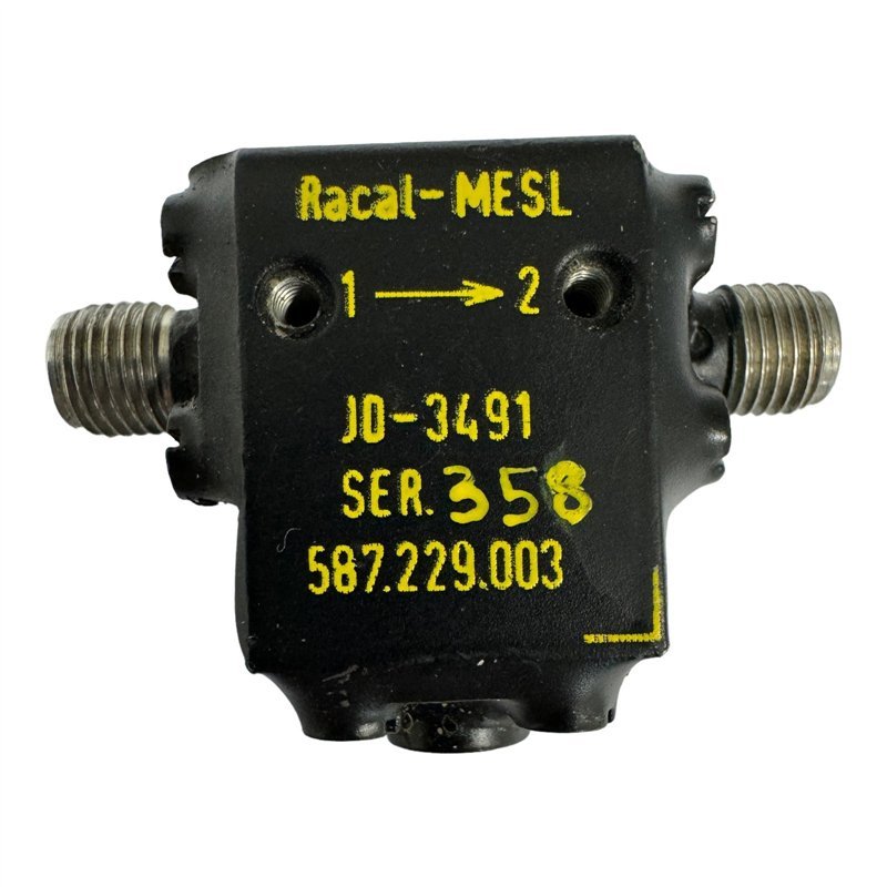 JO-3491 Racal Mesl Coaxial Isolator 11000-18000Mhz Loss: 1db Vswr -16db Isol -24db SMA