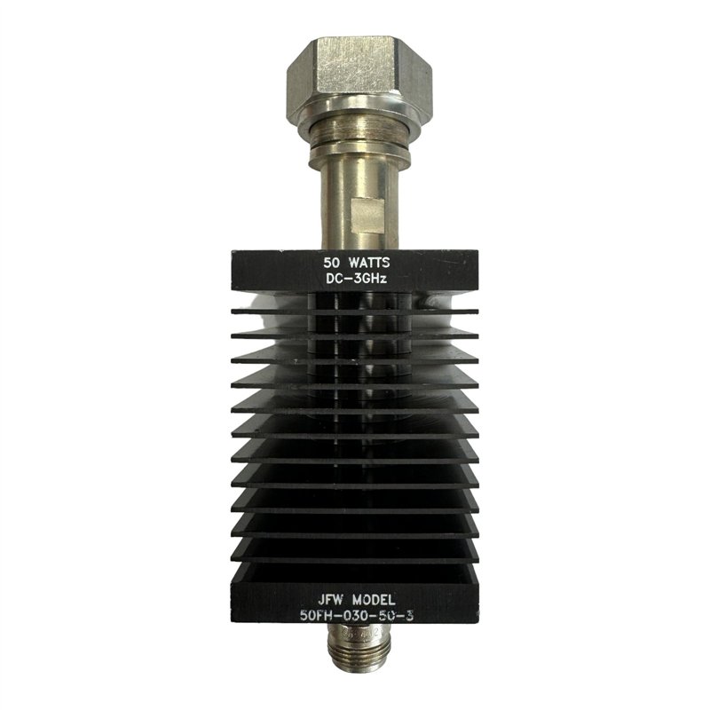 50FH-030-50-3 JFW Coaxial Attenuator 30db DC-3Ghz 50W N Type  - 7/16