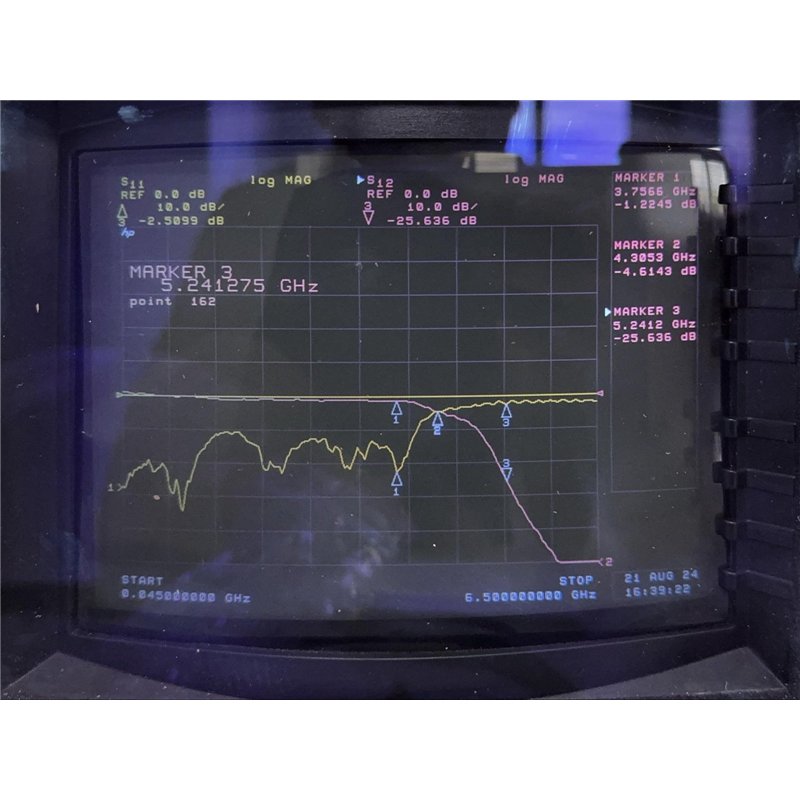 527-401/45 Coaxial Low Pass Filter 3750Mhz SMA