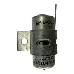 118P10404S12 Sprague Paper Dielectric Capacitor 0.1uf 400V 28x14mm 5910-00-883-5269