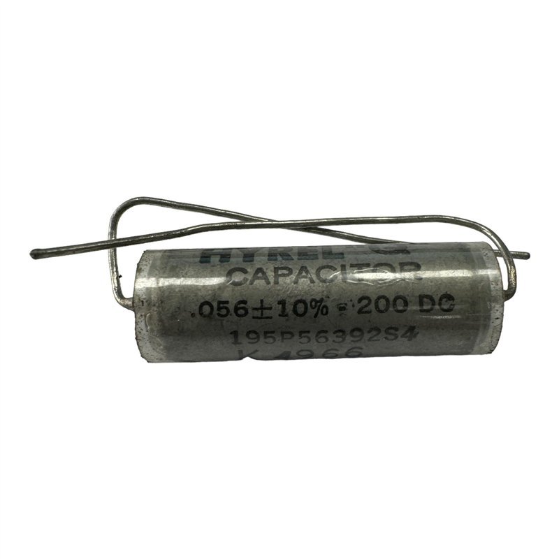 195P56392S4 Sprague Paper Dielectric Capacitor Hyper Q 0.056 uf 200V 31x11mm 5910-00-910-2819