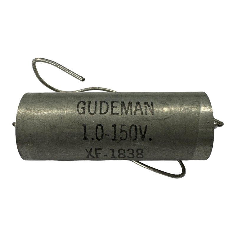 XF-1838 Gudeman Paper Dielectric Capacitor 1.0 uf 150V 37x15mm