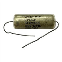 KF823K3 West Cap Paper Dielectric Capacitor 0.082 uf 600Vdc 35x15mm