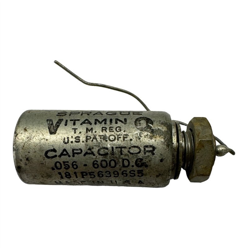 181P56396S5 Sprague Paper Dielectric Capacitor Vitamin Q 0.056 uf 600V 35x15mm