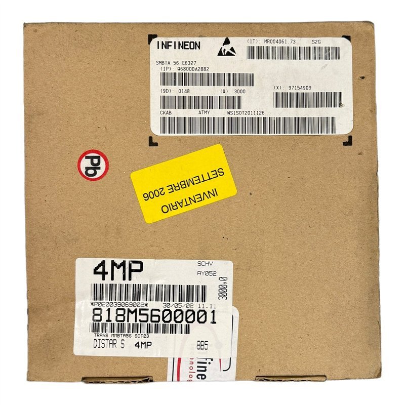 SMBTA56E6327 Infineon Transistor PNP 5961-01-697-4402 QTY:3000