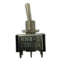 KN4-2 Toggle Switch DPDT 220V 2A Solder