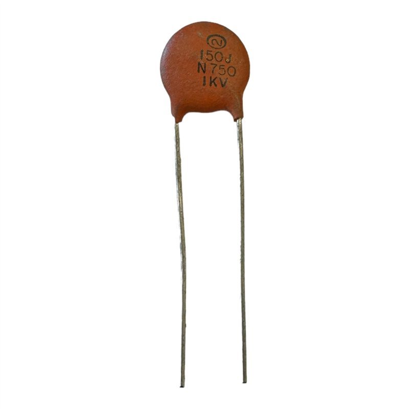 150J N750 Ceramic Disk Capacitor Class 1 150pf 1000V 1kv 13x3.3mm