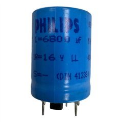 051S5682 Philips Capacitor Snap In Radial 6800uF 16V 38x25mm 85°C