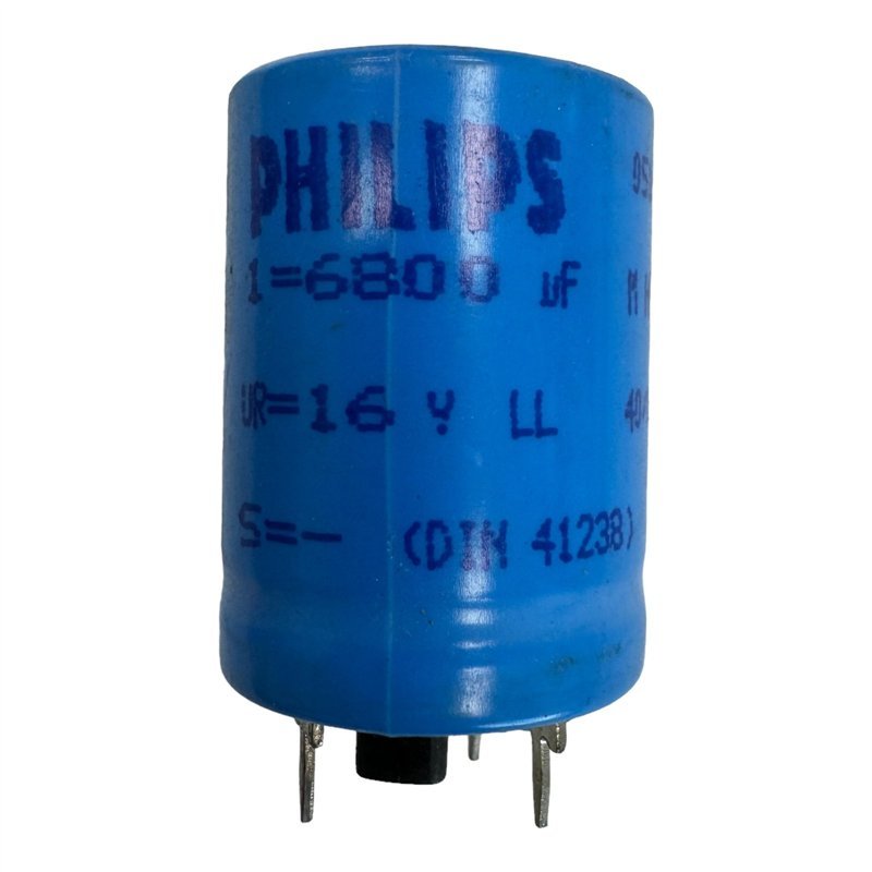 051S5682 Philips Capacitor Snap In Radial 6800uF 16V 38x25mm 85°C