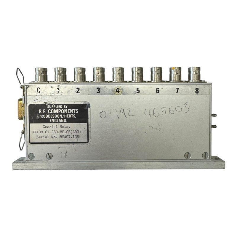 A4108.01.28D.80.05 (AB0) RF Components Coaxial Switch 8 Way BNC (f)