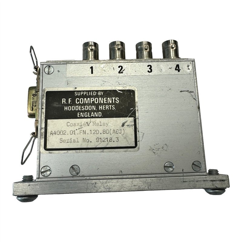 A4002.01.FN.12D.80 (ACJ) R.F. Components Coaxial Switch 3 Way BNC