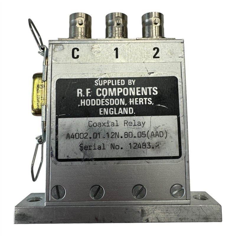 A4002.01.12N.80.05 (AAD) R.F. Components Coaxial Switch 2 Way BNC
