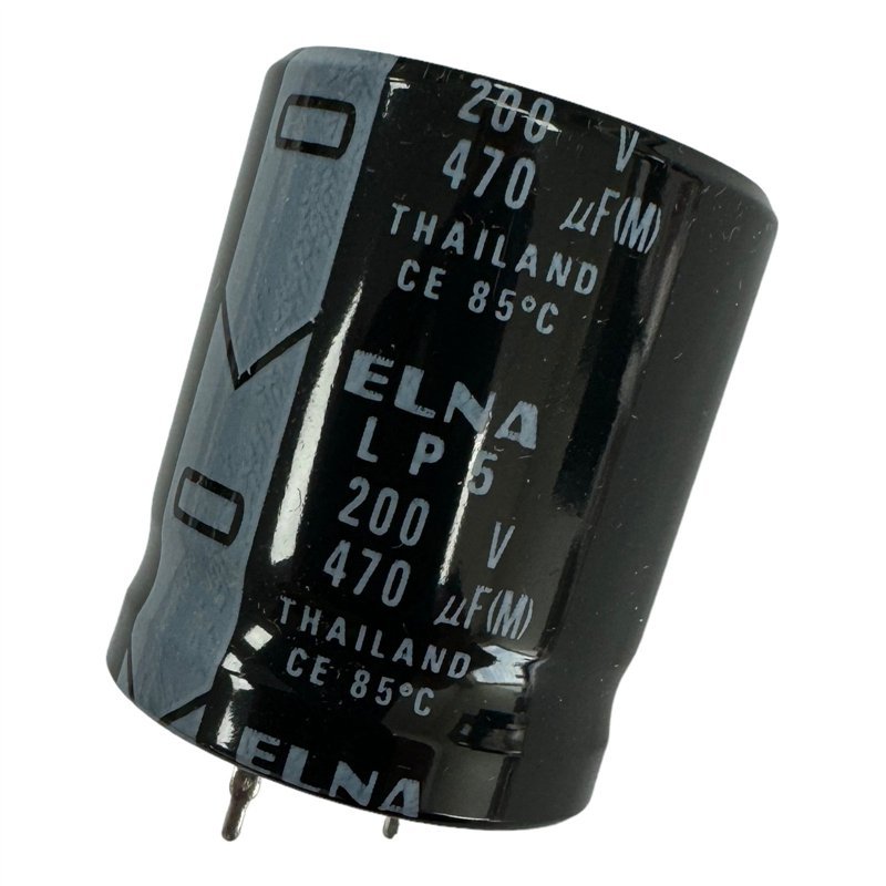 Elna LP5 Electrolytic Capacitor Snap In 470uf 200V 30x25