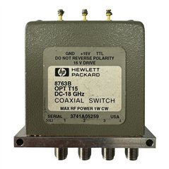 8763B OPT15 HP Coaxial Switch SP4T 4-Port Coaxial Switch SMA 15V 5985-01-372-4122
