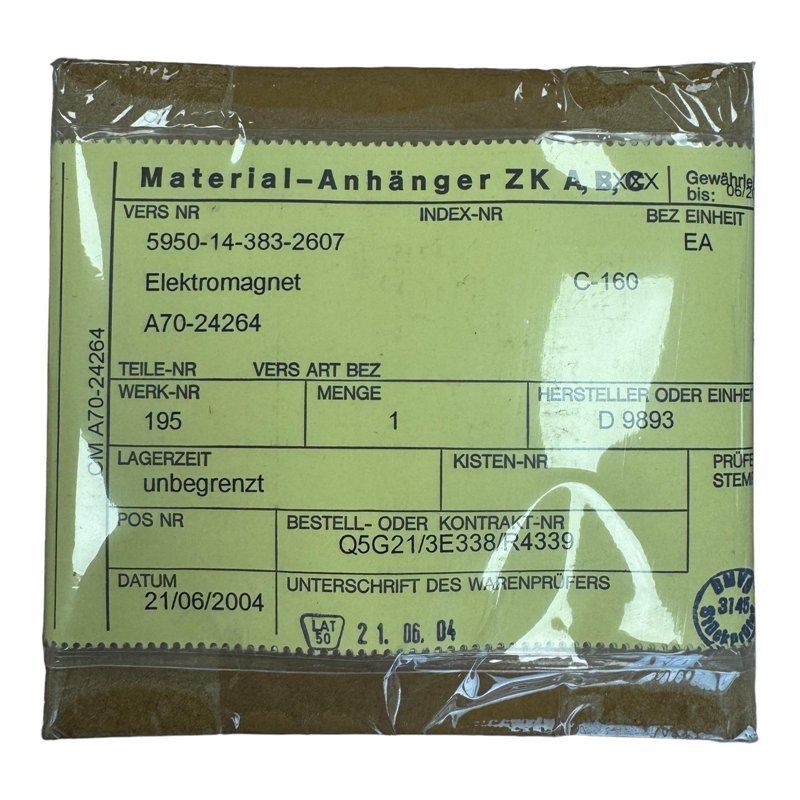 A70-24264 M.H.B. Messier Hispano Bugatti AIR3520 Avionics Valve Elektromagnet 5950-14-383-2607