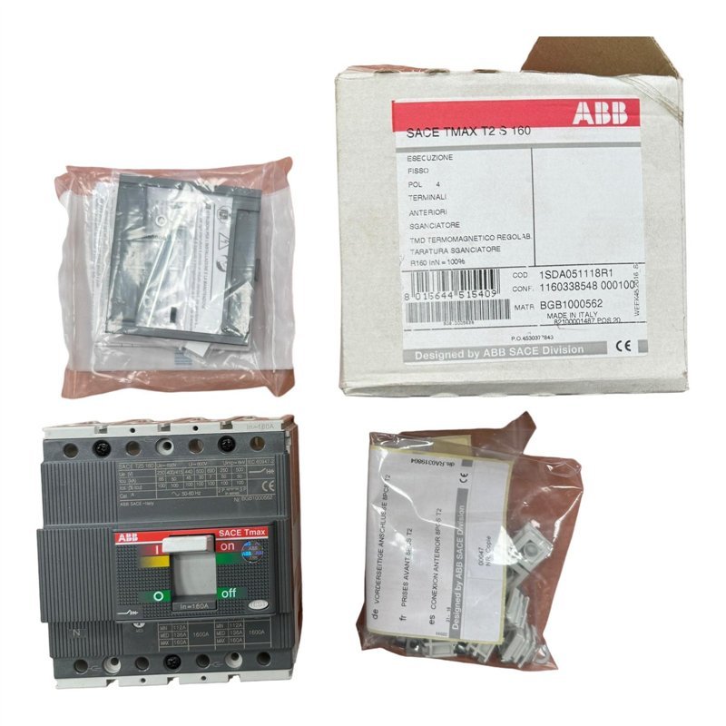 T2S160 ABB Sace Tmax Circuit Breaker 4 Pole 1SDA051118R1