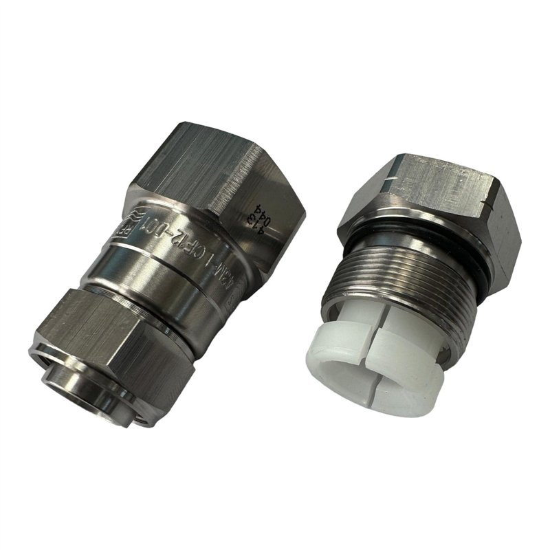 43M-LCF12-D01 RFS Connector 4.3-10 Male for 1/2" Heliax Cable