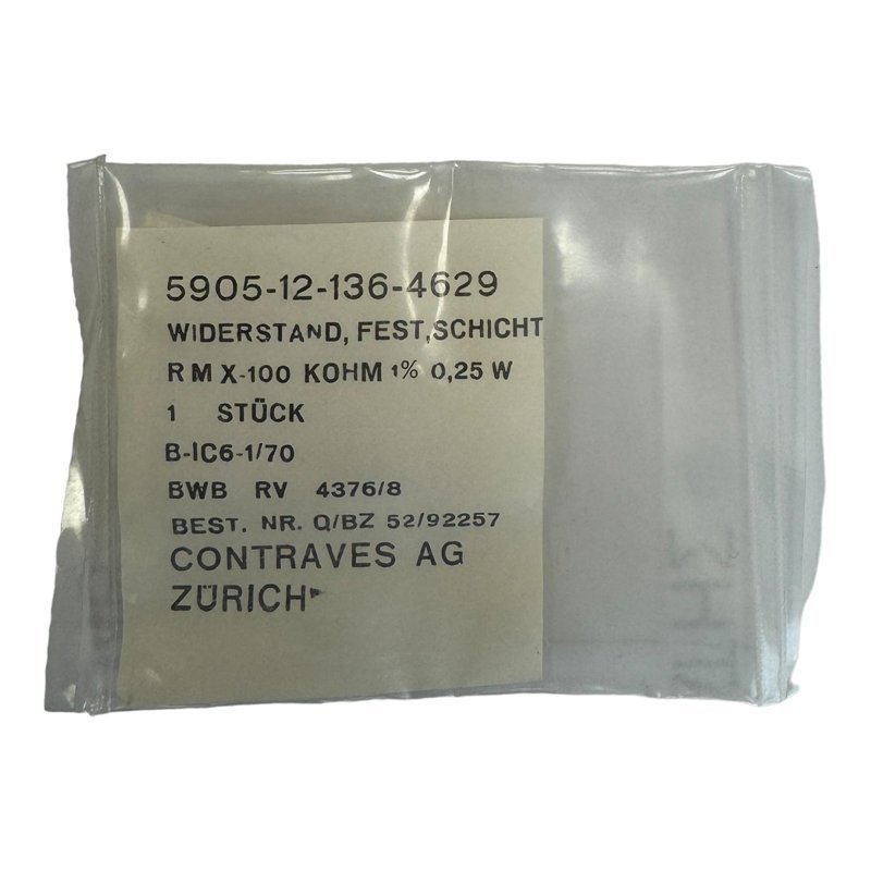 RMX100 Contraves Resistor 100 Kohm 100K 0.25W 1% 5905-12-136-4629