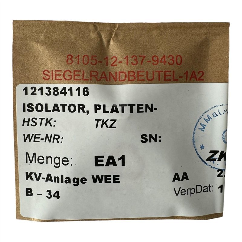 0130130000 13013 Weidmueller Insulator Plate 5970-12-138-4116