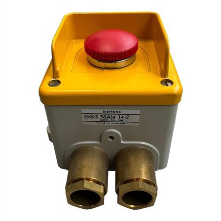 3SA1414-2 Siemens Metal Clad Pushbutton Emergency Stop Switch 5930-12-183-2656