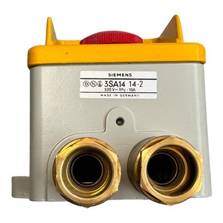 3SA1414-2 Siemens Metal Clad Pushbutton Emergency Stop Switch 5930-12-183-2656