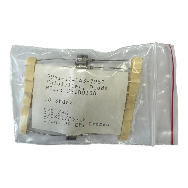 BY250 Siemens Si Diode Solid State 5961-12-143-7952 [QTY:10]